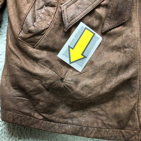 Vintage Wilsons Leather Adventure Bound Long Leather Coat Mens Medium Thinsulate - Picture 10 of 15